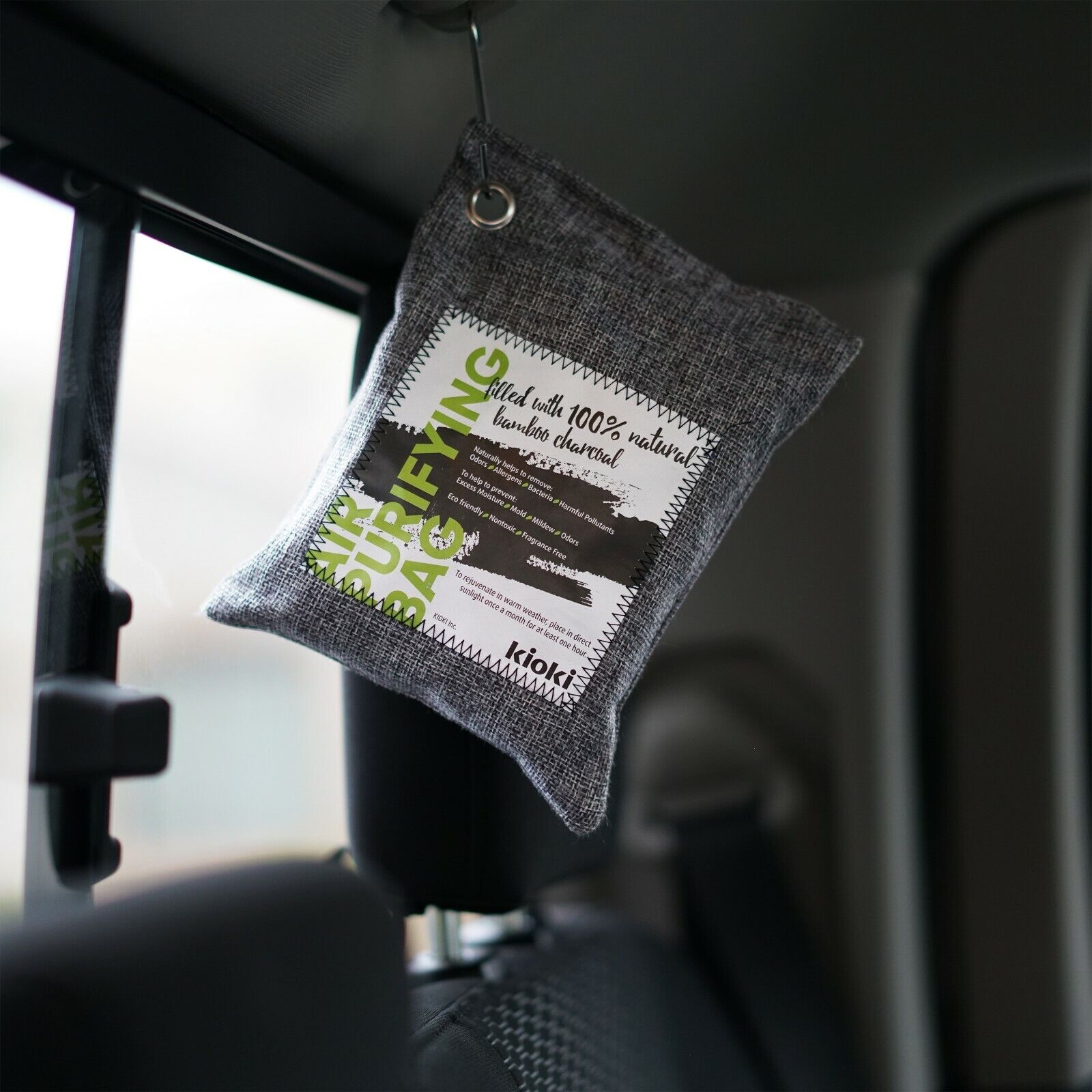 KIOKI Bamboo Charcoal Air Purifying Bag Odor Absorber Car Closet Deodorizer 4pc